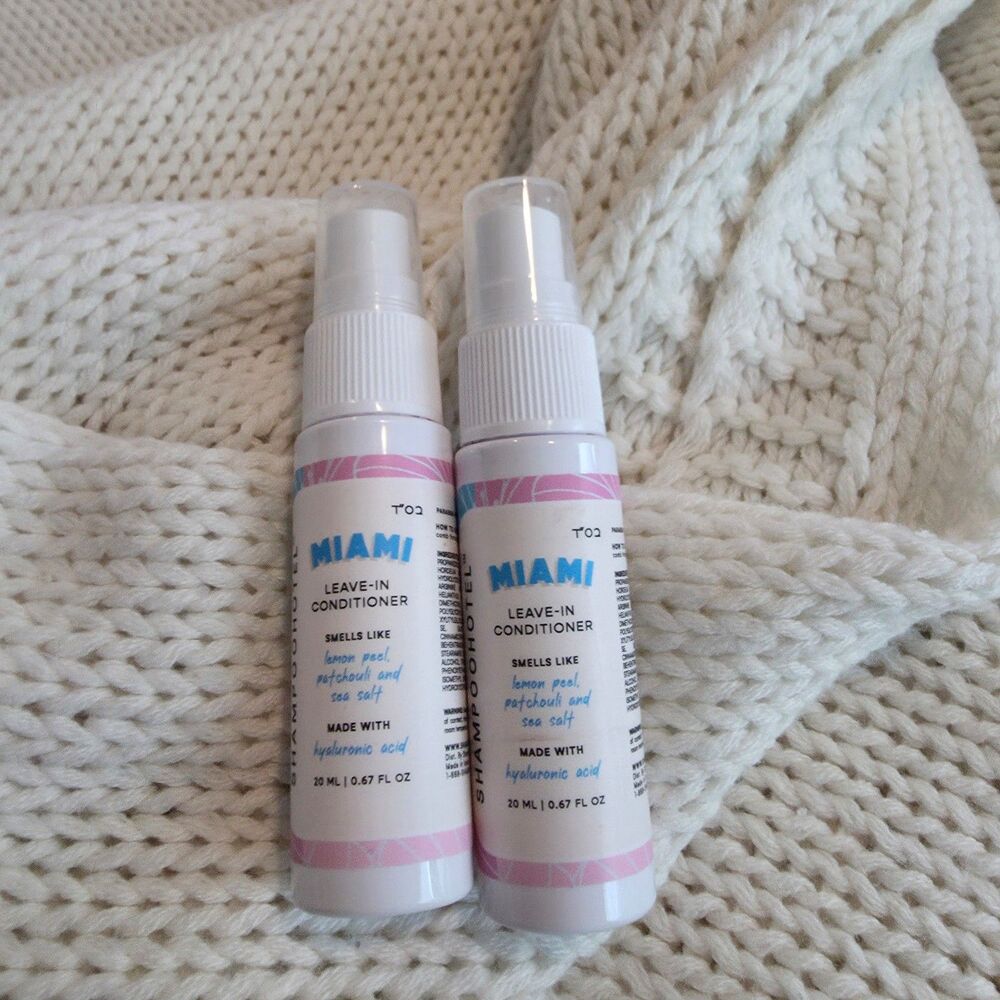 Shampoo Hotel Miami Leave-In Conditioner with Hyaluronic Acid Mini Set of 2